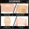 2 Packs Halloween Bald Caps Makeup Latex Bald Head Wig Cap Bald Hat Costume Accessories for Adults (Assorted Style)