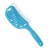 Tangols Gentle Detangler Hair Brush-100% Eco-Friendly Double Curved Straw Hair Brush w/Ultra-Soft Anti Knot Nylon Bristles for Adults,Kids All Hair Types (Blue)