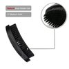 360 Curved Wave Brush For Men - Medium Hard Palm Wave Hair Brushes - Made with Beech Mix Nature Boar Bristle Brush For Black Hair (Black)