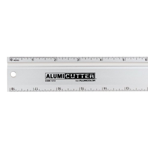 Alumicutter, 24inch Straight-Edge Ruler, Silver