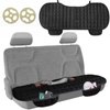 Rear Car Seat Mat,Back Seat Cover Universal Keep Warm Car Rear Seat Covers,Automotive Seat Covers with Pockets,Silk Velvet Long Rear Seat Chair Cover Protective Cushion Mat pad for Baby,Car,SUV,Sedan