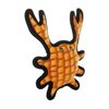 TUFFY - World's Tuffest Soft Dog Toy - Ocean Crab - Squeakers - Multiple Layers. Made Durable, Strong & Tough. Interactive Play (Tug, Toss & Fetch). Machine Washable & Floats. (Medium Orange)