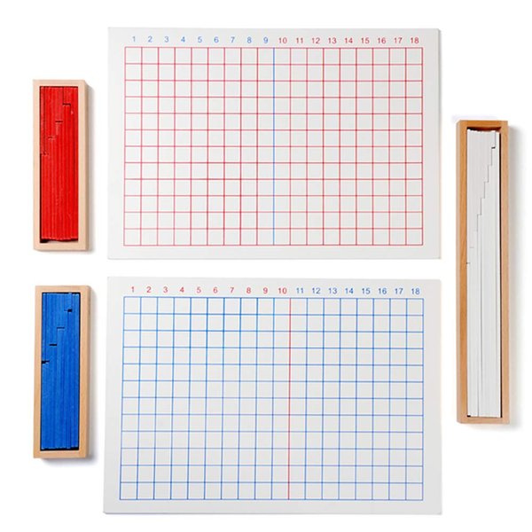 Kghios Montessori Addition and Subtraction Board Montessori Math Toys Material for Toddlers Kids,Addition & Subtraction Board