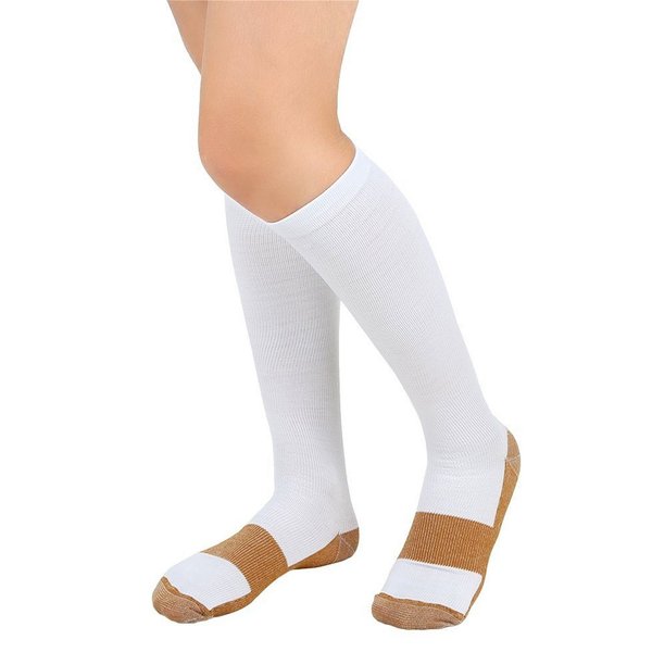 Runee High Quality Copper Infused Compression Sock - Best Medical, Sports, Recovery, And Travel Sock (2XL)