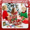 Moinchore 144 Pcs Christmas Stationery Party Favor Christmas School Stationery Set Classroom Christmas Gifts Xmas Stamps Pens Bags Holiday Notepads for Goodie Bag Stuffers Exchange Prizes