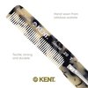 Kent 20T TW Handmade Folding Pocket Comb for Men, Fine Tooth Hair Comb Straightener for Everyday Grooming Styling Hair, Beard or Mustache, Use Dry or with Balms, Saw Cut Hand Polished, Made in England