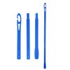 22 Inch Hair Curlers Hook Heatless Curls Hook Hair Curlers Styling Hook (Blue)