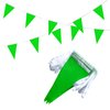 TSMD Solid Green Pennant Banners Flags String DIY Bunting Flags,Party Decorations for Grand Opening,Kids Birthday,Party Events Celebration