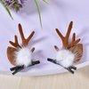 Christmas Reindeer Antlers Hair Clips, Hairpins with Deer Horn Ears, Christmas Hair Accessories for Kids and Adults (antlers hair clips)
