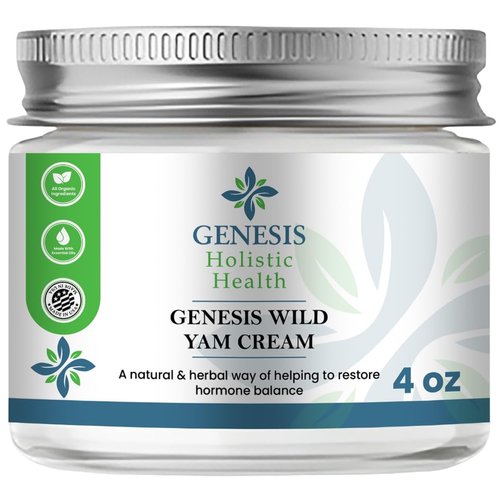 Genesis Wild Yam Cream Natural Hormonal Support for Women – Natural Hormone Balance, Bioidentical Estrogen for Women, Organic Progesterone Cream, Natural Relief for Women’s Health 4oz