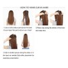 Luwigs Afro Kinky Curly 3B 3C Clip in Hair Extensions for Black Women Real Brazilian Virgin Human Hair Clip Ins Natural Color 7pcs/set (14 inches, 3B 3C Afro Kinky Curly)