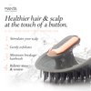 MANTA Pulse Electric Scalp Massager Shampoo Brush & Holder, Promotes Healthy Hair Growth, Scalp Scrubber, Hair Massager Head Exfoliator, Use Dry or Wet, Exfoliating Waterproof Shower Hair Washing