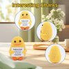 Funny Gifts Women Positive Emotional Support Crochet Plush Animals Nuggets Partner Cute Birthday Mini Positive Duck with Card Unique Desk Car Decor Office Gifts for Coworkers Employees
