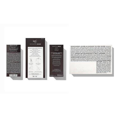ION Intensive Shine Permanent Liqui-Creme Hair Color Kit Fade Resistant Gray Coverage 2.5 Times More Shine Brilliant Long Lasting Color - Darkest Brown 2N