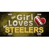This Girl Loves Her Steelers Novelty Metal License Plate Tag LP-8034