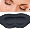 INENK Eye Mask for Lash Extensions,3D Contoured 25mm Deep Pockets Design Lash Protect Sleep Mask, Soft Memory Foam, Adjustable Headband Strap for Lashes Aftercare