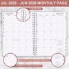 2025-2026 Planner - Weekly and Monthly Planner 2025-2026 from July 2025 to June 2026, Easy to Organize Your Daily Life, 7" x 10", Pink