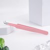 Lash Tweezers Lash Tweezers for Eyelash Extensions High Precision Stainless Steel Eyelash Extension Tweezer Professional Japanese Stainless Steel Eyelash Tweezers Supply Tool by GEMERRY
