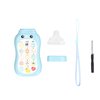 Portable infants Learning Cell Phone with Pacifier Educational Toys , babies Mobile Phone Toy , 15 Functions Including Weather Sound Effects , Piano Music etc , babies Mobile Phone Toy , Portable BAB