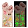 Partywind Glow Easter Temporary Tattoos for Kids, 100 Styles Luminous Easter Fake Tattoo Stickers with Easter Eggs/Rabbits/Chicks, Easter Party Supplies Goodie Bags Stuffers for Basket