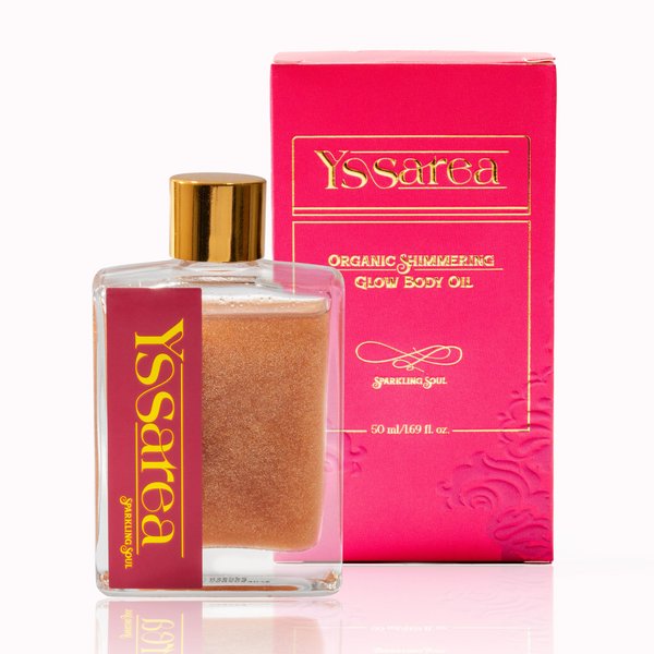Generic Yssarea Organic Radiant Glow Body Shimmer Oil - Unleash Your Sexy Glow, Natural Elegance for Lasting Luminescence, Easy Application & Removal, Multipurpose Luster for Body