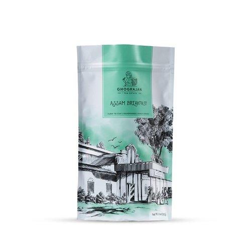 Assam Breakfast High Caffeine Loose Black Tea from India (200+ Cups) - Fresh Harvest - Perfect for Strong Morning Milk Tea Or Indian Chai Tea - Farm2Cup No Middleman - Bulk Pack - 1 Pound