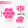 200 Pieces Flower Shape Glue Cup Eyelash Extension Glue Holder Flower Eyelash Glue Cup Eyelash Glue Pallet Grafting Eyelash Glue Cup False Lash Glue Holder for Women Girls Eyelash Extension Supply