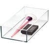 iDesign The Sarah Tanno Collection Plastic Cosmetic Drawer Organizer, 4" x 8" x 2", Clear