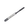 uxcell M3 x 0.5 Spiral Flute Thread Tap, Metric Machine Threading Tap HSS Nitriding Coated, Round Shank with Square End, H2 Tolerance, 2pcs