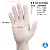Dynarex Safe-Touch Latex Gloves, Powder-Free, Small, Box/Bisque 100 Count