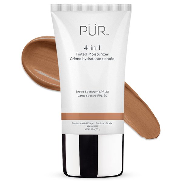 PÜR Beauty 4-in-1 Tinted Moisturizer With SPF 20 - Free of Paraben, Gluten & BPA - Tan, 1.7 Ounce (Pack of 1)