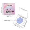 Duochrome Face Highlighter Makeup, Chameleon Holographic Highlighter Mineral Powder for Face Body, Waterproof Blue Purple Glowing Iluminadores de maquillaje with Shine Silky Smooth Highlighting, 05