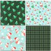 BLEDS Scrapbook Paper, 24 Sheets Christmas Scrapbooking Paper Pad 6x6 inch, One Single-Side Scrapbooking Paper Supplies For Xmas Festival Craft Junk Journal Card-Making Decorative Background
