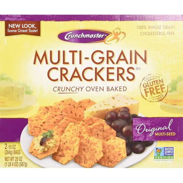 Crunchmaster Multi-Grain Crackers, Gluten Free, 20 oz.
