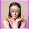 Cindeer 6 Pcs Masquerade Mask for Women, Venetian Lace Eye Mask Gold and Black Lace Mask for Prom Ball Costume Party Supplies (Classic Style)