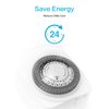 KMC Indoor 24-Hour Mechanical Outlet Timer, 3-Prong Dual Outlet Plug-in Mechanical Timer Grounded, 2-Pack White