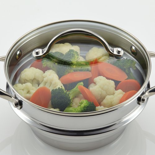 Anolon Classic Stainless Steel Steamer Insert with Lid