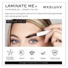 MADLUVV Laminate Me+ Eyebrow Gel Clear Infused with Natural Brow Growth Serum, Dual-Side Styling Brush, Daily Use Medium Hold Lamination, Vegan Formula with Peptide, Biotin, Aloe