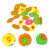NUOBESTY 20PCS Plastic Lip Shaped Whistles Blowing Lip Whistles Loud Crisp Sound Whistle Noisemakers for Party Favors(Random Color)