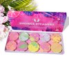 M&U Shower Steamers Aromatherapy with Eyeshade - 10 Pcs Color-Mixing Bath Bomb Steamer Tablets for Shower with Pure Essential Oils, Women Stress Relief Spa Gift for Birthday, and Valentine's Day