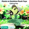 Dyharnsty 4Pcs Plants vs Zombies Plush Toys Peashooter Soft Figure Doll, Plants vs Zombies Toys PVZ Plush Plants 1 2 Set