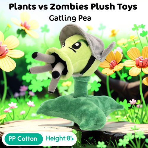 Dyharnsty 4Pcs Plants vs Zombies Plush Toys Peashooter Soft Figure Doll, Plants vs Zombies Toys PVZ Plush Plants 1 2 Set