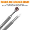 Nail Cuticle Pusher Self-adhesive Sandpaper Manicure Kit Double Head Cuticle Pushers Nail Art Pre-polishing Sand Paper 240/100 Grit Sandpaper Sheets Nail Pusher Replace Sanding Paper Nail Care Tools