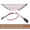 3-Pin RC Extension Cable Extension Cord Male to Famale Lead Extending Wire Set for Servo RC Planes Aircrafts and Cars System 5 Sizes 20PCS