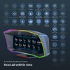 Obd2 Gauge Display for Cars P4, Digital Speedometerwith Overspeed, RPM, Water Temperature, Voltage Alarm, Heads Up Display Suitable for All Car