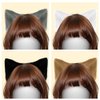 anpiwshjo Fox Cat Wolf Rat Ears Headband, Halloween Furry Headband, Animal Ears Headband, Halloween Christmas Cat Costumes Cosplay Party for Women Men Adult (White)