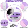 Pink and Purple Volleyball Size 5, Official Size Volley Ball with Pump for Womens, Girls, Mens, Youth, Teen and Adult, Soft Volleyball Ball for Outdoor Indoor, Beach, Pool, Water and Sand