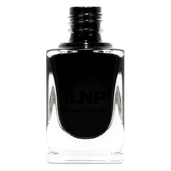 ILNP Ink - Intense Jet Black Cream Nail Polish, One Coat, Studio Color High Performance