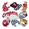 Desert Cactus Washington State University Cougars WSU Cougs Stickers Vinyl Decals Laptop Water Bottle Car Scrapbook11.42x8.94 T2 (Type 2)