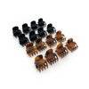 Kitsch Hair Clips for Women - Recycled Plastic Small Claw Clips & Mini Clips for Hair, 16 pcs (Tortoise & Black, Small, Suitable for Thin and Medium Thick Hair)